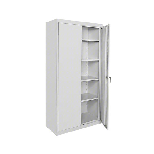 Sandusky Lee 24 Ga. Medium Duty Welded Steel Storage Cabinet, 36" X 18" X 72", Dove Gray