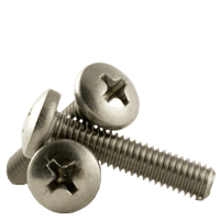 #6-32 x 3/16" (Fully Threaded) Phillips Pan Head Machine Screws, Coarse 18-8 A-2 Stainless Steel (1,000/Pkg.)
