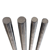 1-1/8"-7 x 12' UNC A307 Grade A All Thread Rods Zinc (2/Pkg.)