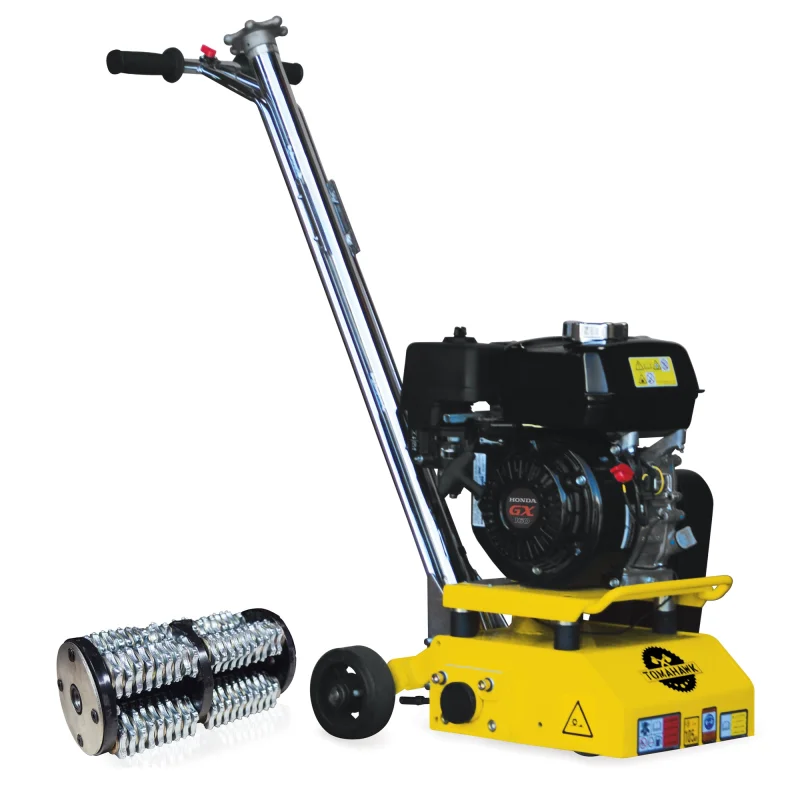 8 Gas Concrete Scarifier Planer Grinder with 5.5 HP Honda Engine & Drum
