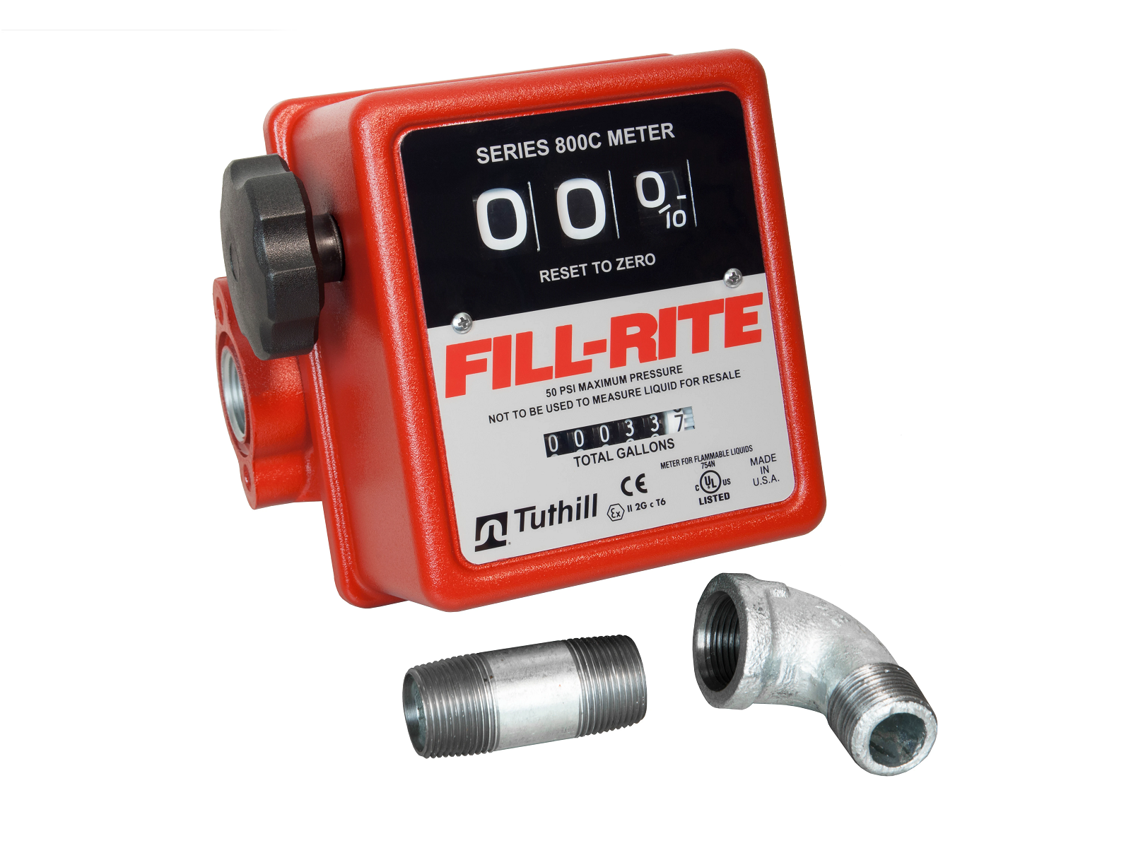 PART# 807CMK 3/4" Mechanical Fuel Meter Kit