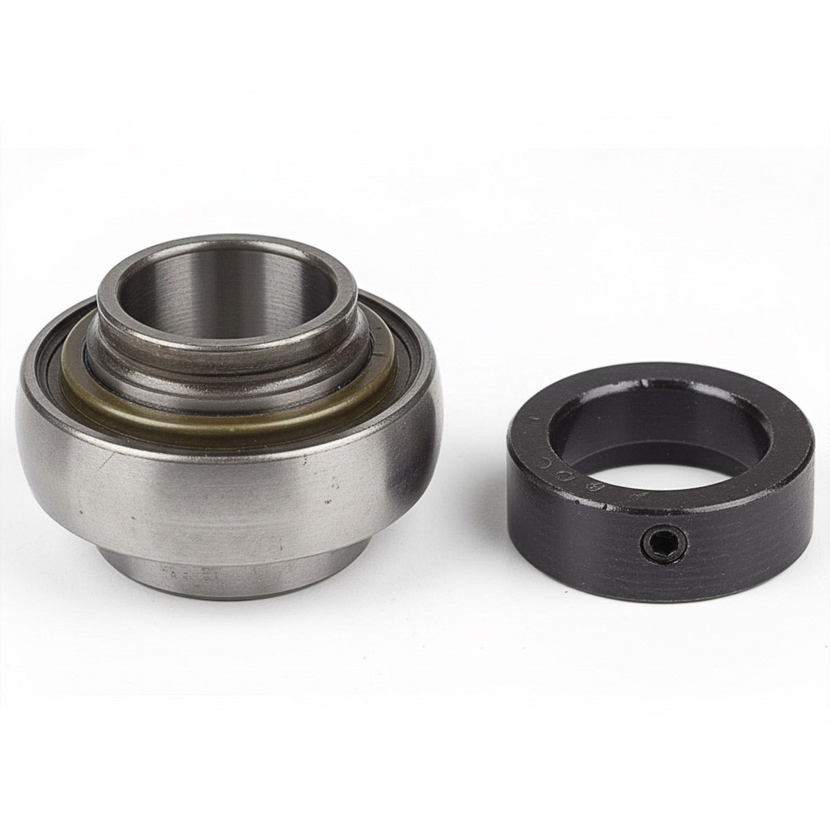 INSERT BEARING WITH LOCK COLLAR - 1-3/4" BORE-WIDE INNER RING - GREASABLE