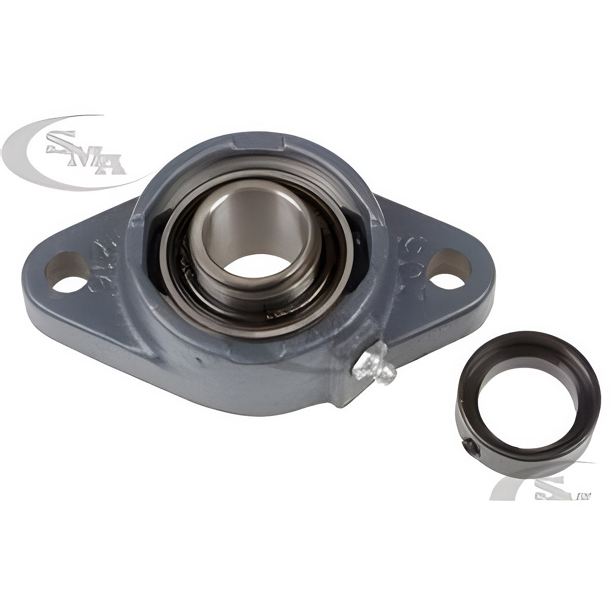 2 HOLE FLANGE WITH 1" RELUBE BEARING - FITS TIMPTE HOPPER DOOR CRANK
