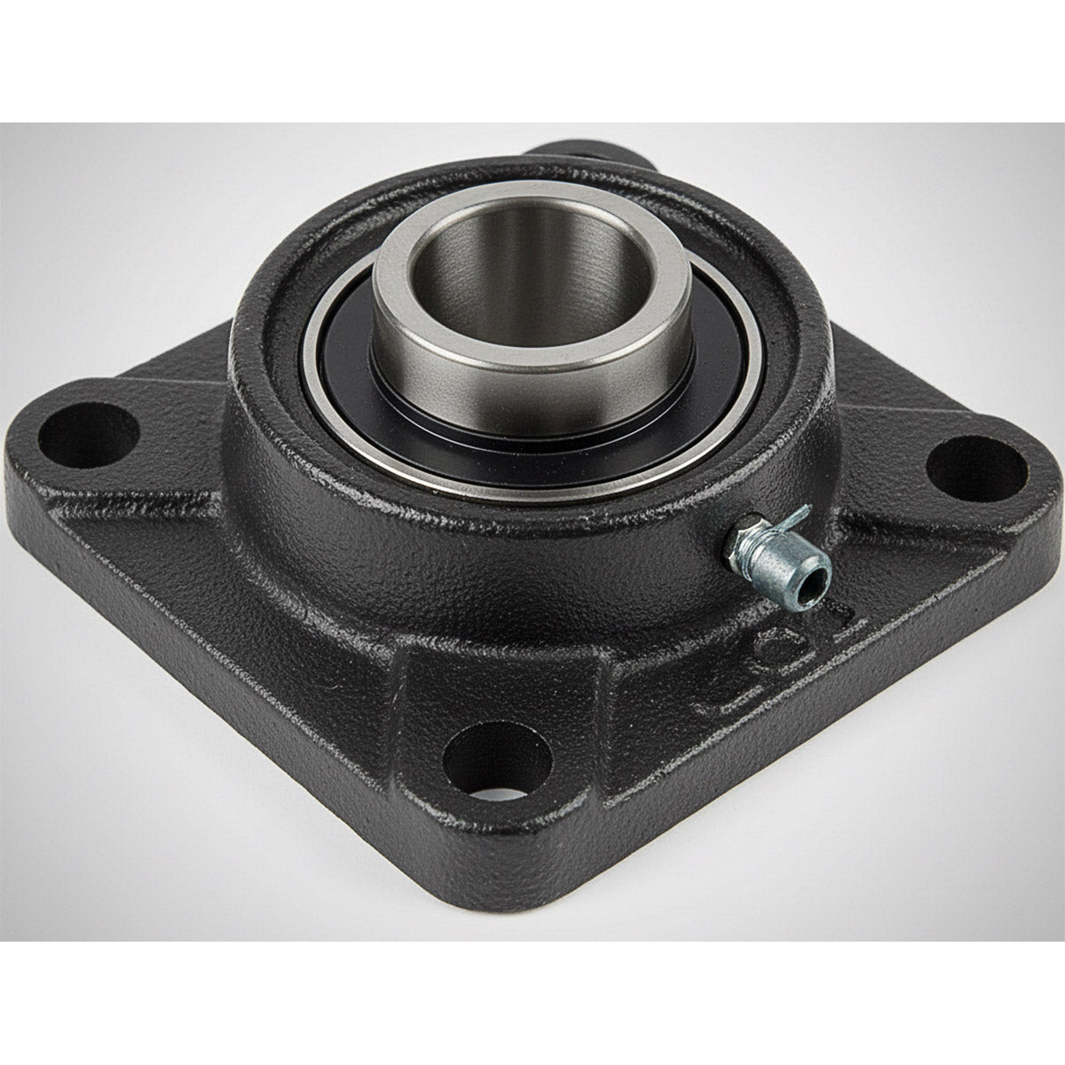 4 HOLE CAST IRON FLANGE WITH 1-1/2" BEARING - SET SCREW LOCK