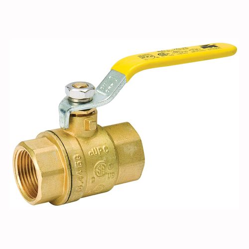 1-1/2" Female NPT Forged Brass Ball Valve Full Port Lead Free