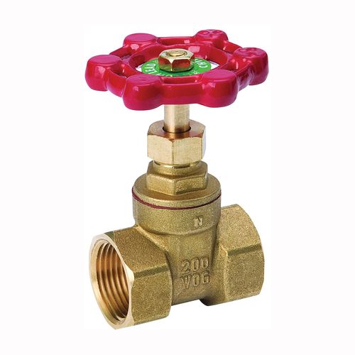 3/4" Female NPT Forged Brass Gate Valve Lead Free