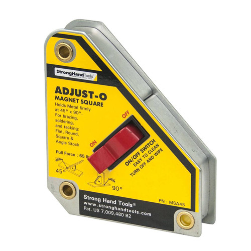 Strong Hand Tools Adjust-O Magnetic Square, 65 lb.-Pull Force