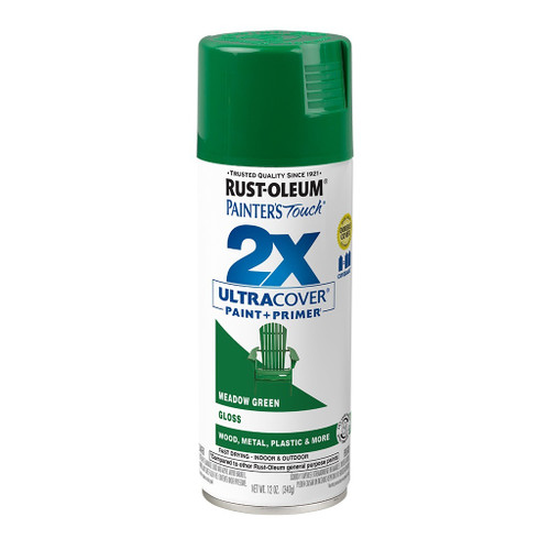 Rust-Oleum 2X Ultra Cover Spray Paint + Primer, Gloss Meadow Green
