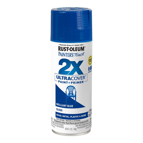 Rust-Oleum 2X Ultra Cover Spray Paint + Primer, Gloss Brilliant Blue