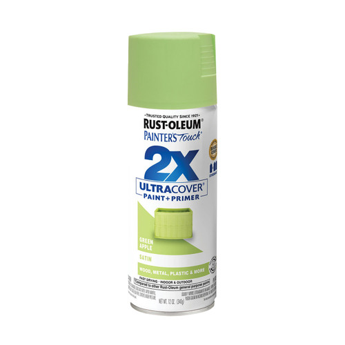 Rust-Oleum 2X Ultra Cover Spray Paint + Primer, Satin Green Apple