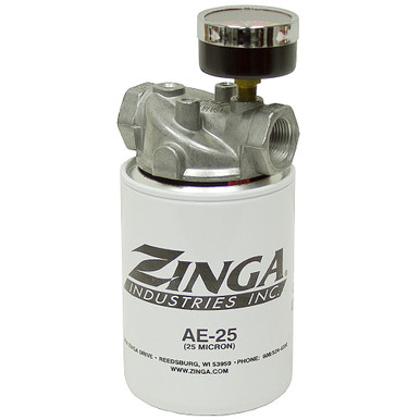 3/4" NPT 9 GPM Suction Filter w/Gauge Zinga FA1112-25