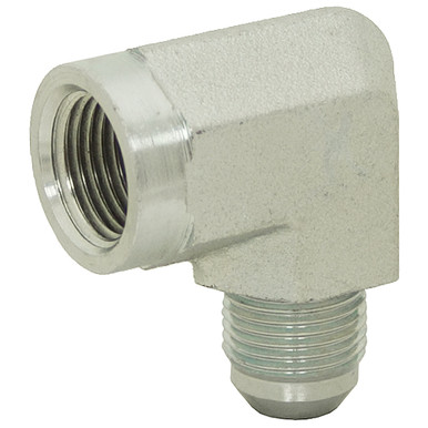 JIC 6 Male x 1/4" NPT Female 90 Degree Elbow 2502-06-04 Adapter