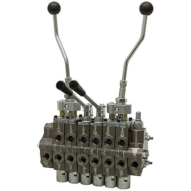 6 Spool Hydraulic Valve w/Joysticks Prince SV