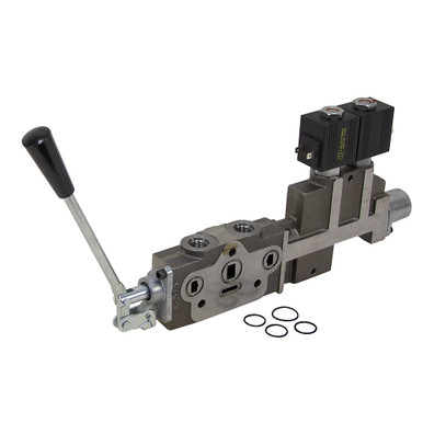12 Volt DC Solenoid/Manual Lever Operated SV Double Acting Work Section Prince SVW1BA-S12Q