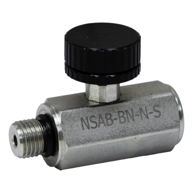 1/4" NPT Female to SAE 4 Male Adjustable Gauge Snubber Dynamic NSAB-BN-N-S