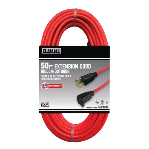 Master Electrician 14/3 Extension Cord, 50'L