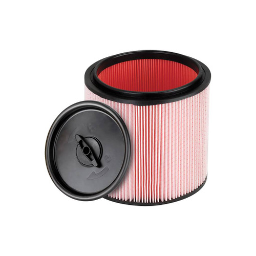 Vacmaster Standard Fine Dust Cartridge Filter and Retainer, 5-16 Gallon