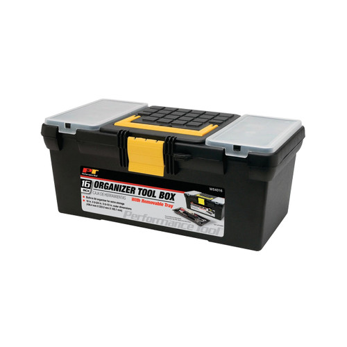Performance Tool Plastic Tool Box, 16"