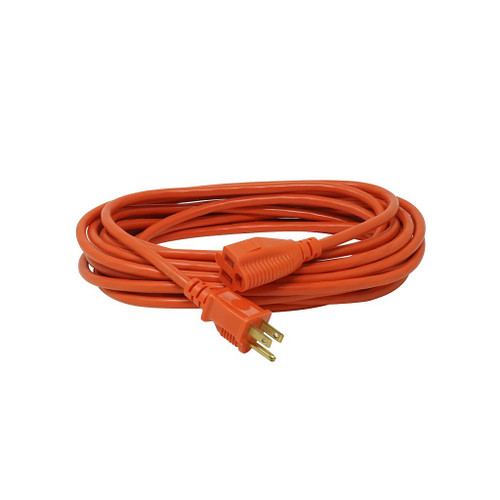 Woods Orange Outdoor Round Vinyl Extension Cords Single End,12/3, 50'
