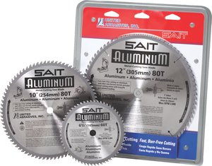 10" Metal Cutting Carbide Blade for Aluminum | SAIT United Abrasives 77955