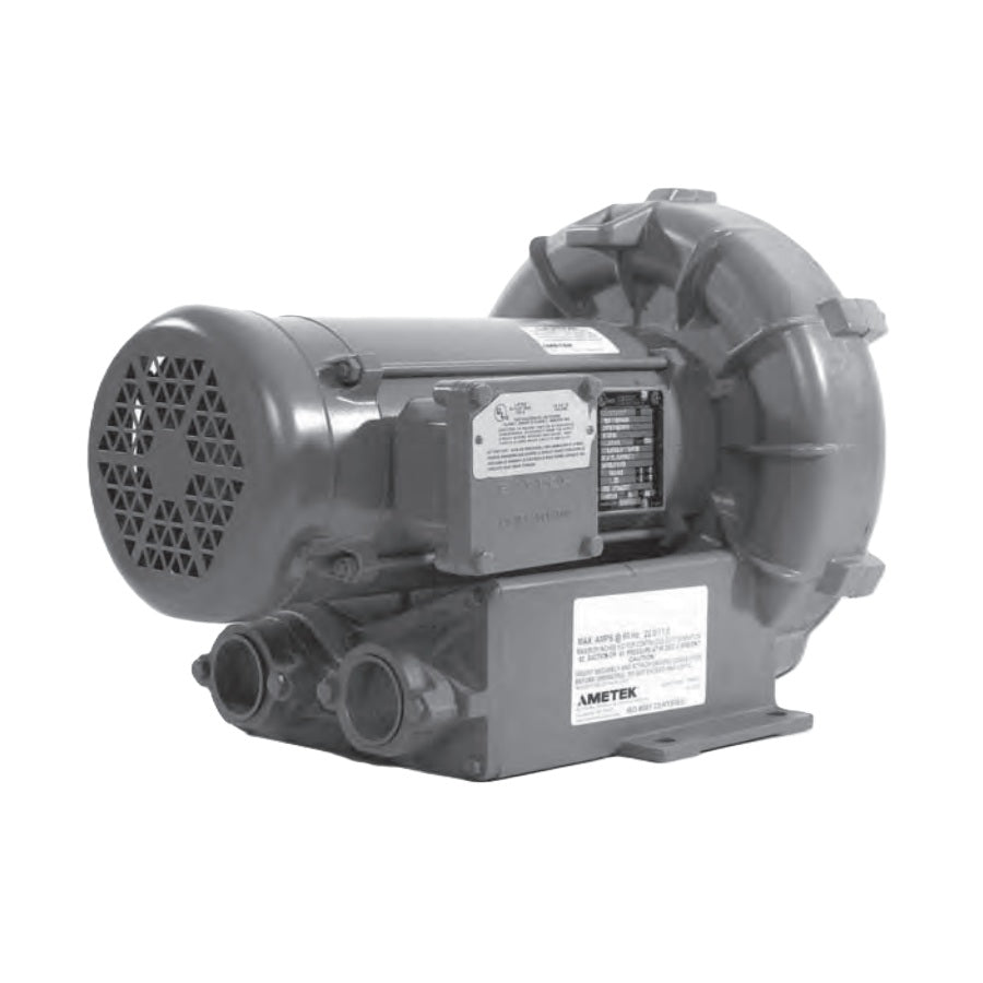 AMETEK Rotron 2 HP Explosion Proof Regenerative Blower - EN505