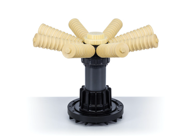 Hydronix AQT-HL-B5686, Aquatrol Hub Distributor, 8 Threaded Laterals, 6" Flange, 3" FNPT, 48" Tanks