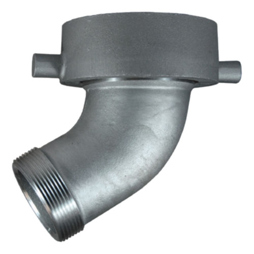 JME ATCT40 5 in. x 4 in. Aluminum Railroad Tank Car Connection Style T x Male NPT Elbow