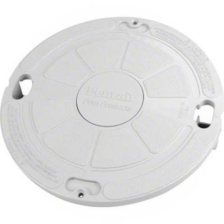 Pentair Skimmer Lid Cover Replacement 9-1/8 Inch, Lock Down, Admiral, White 85007400