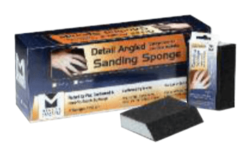 Detail Angled Sanding Sponges - 4-7/8" x 2-7/8" x 1", Grade: Medium, Grit: 120, Mercer Abrasives 282AME (12/Pkg.)
