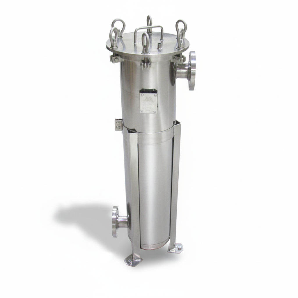PRM #2 316 Stainless Steel Bag Filter Housing, 2 Inch Flange In/Side Outlet-150 psi