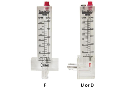 Blue-White F-300 Pilot Tube Acrylic Flow Meters