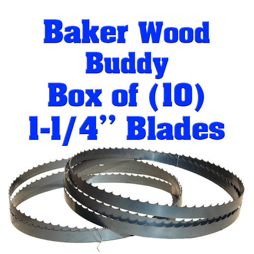 Box of 10 blades for Baker Wood Buddy sawmill