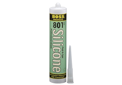 Boss 801 Neutral Cure Silicone Adhesive 9.5 Oz. Cartridge 80100 | 80101