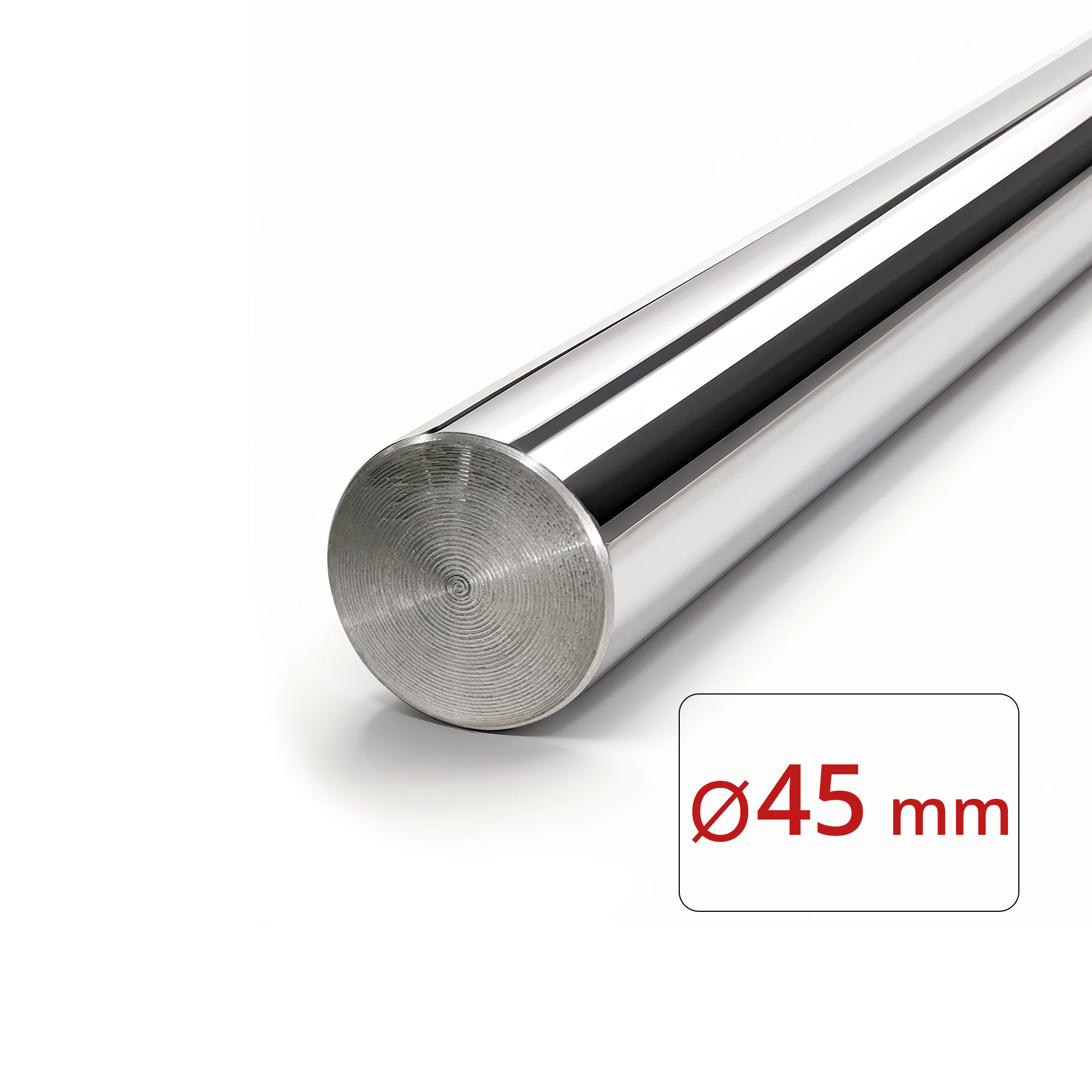 Chrome Plated Steel Rod 45 mm Dia.
