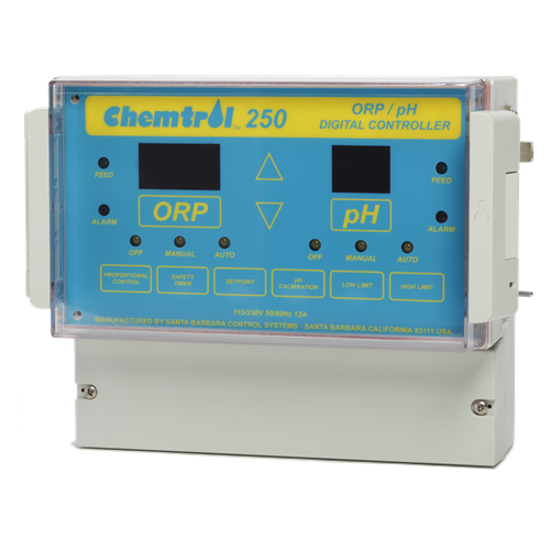 Chemtrol CH250 ORP/pH Digital Controller – Includes Sensors & Rotary Flow Switch (No Flow Cell)