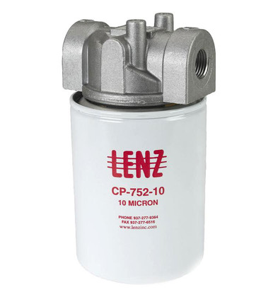 Spin-On Filters Assembly: 25 Micron, 1 1/4 NPTF Port, 15 PSI Bypass