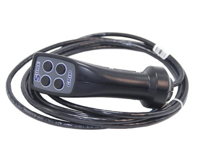 CU Handle Black, Single Momentary Trigger, 4 Momentary Buttons, 10 Foot Wire Harness. Sealed Switches.