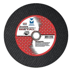 12" x 3/32" x 1" Low Horsepower Chop Saw Wheel - Double Reinforced, Mercer Abrasives 602010 (10/Pkg.)