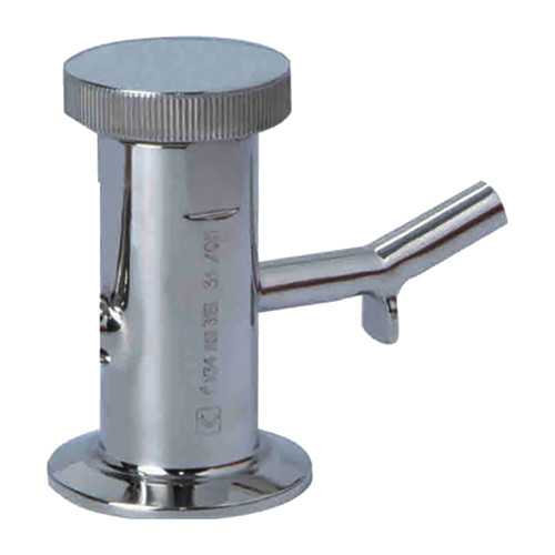 Cipriani Harrison Valves 34 Series 304L Stainless Steel Sampling Valve, 1/2 in. Sanitary Clamp x 13/32 in. Pipe w/ Swickle