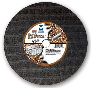 14" x 1/8"(5/32) x 20mm Cut-Off Wheel for Portable Gas Saw - Double Reinforced - Ductile, Mercer Abrasives 606040 (10/Pkg)