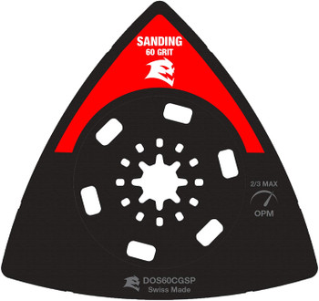 Diablo DOS60CGSP 3-1/2" 60-Grit Starlock Oscillating Sanding Plate
