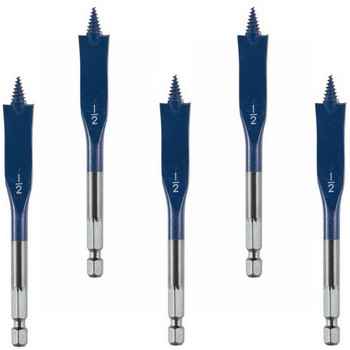 Bosch 5 Pack of 1/2 In. x 4 In. Daredevil Spade Bits - DSBS1005B-5PK