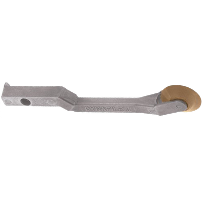 1" Da. x 3/8" W Contact Arm Assembly | Tapered Rubber Wheel | No Platen/Offset Design | Dynabrade 11280