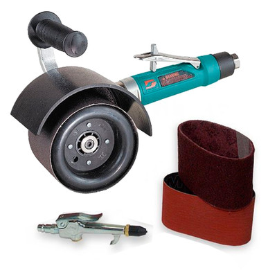 Dynisher Air-Powered Finishing Tool Versatility Kit | Dynabrade 13410