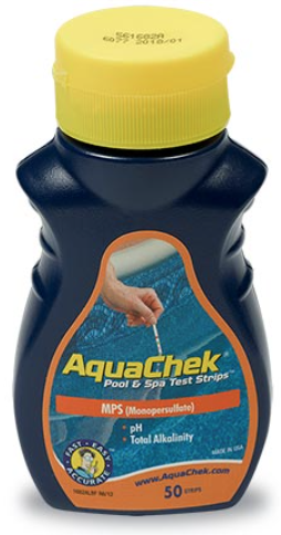 AquaChek 561682A Monopersulfate (MPS) 3‑in‑1 Test Strips – 50‑Count Bottle
