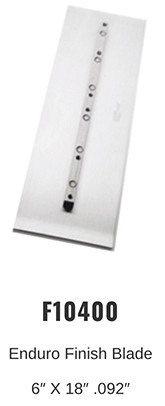 Multiquip Trowel Blade Enduro Finish #F10400 -BLADE FINISH ENDURO 6 x 18 46 /48 TROWEL - 4-Pack