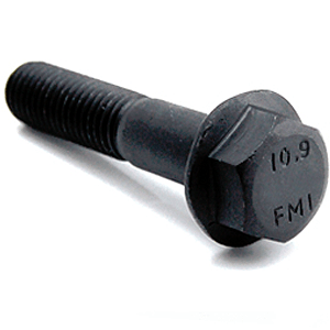 M8-1.25 x 35 mm Class 10.9 ISO 4162 Frame Bolt, Non-Indented, Non-Serrated, Zinc Yellow (1000/Bulk Pkg.)
