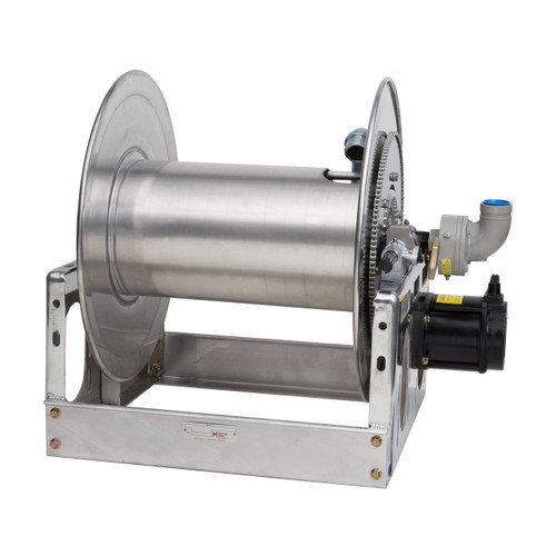 Hannay Reels Super Booster SBEPFF28-30-31 Aluminum Reel for Large Booster/Collapsible Hose, 12V DC Electric Rewind, Reel Only