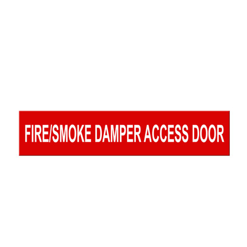 Marking Services Self-Adhesive Pipe Markers - Legend "Fire/Smoke Damper Access Door"
