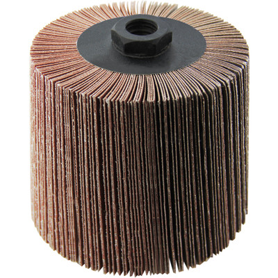 Wendt 323102 | 4 x 4 x 5/8-11 In. Threaded Abrasive Flap Wheel Drum / Roll | 40 Grit Aluminum Oxide
